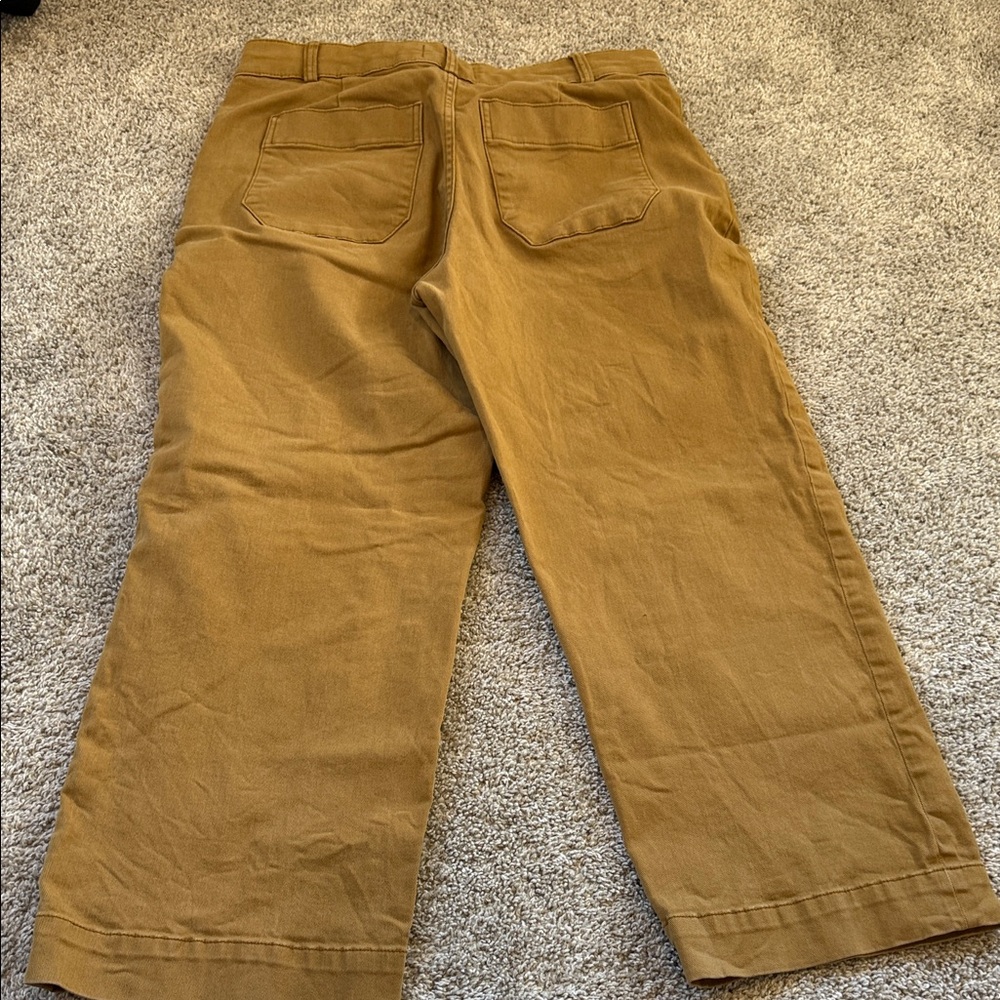Everlane Women's Tan cropped Trousers 16 - Picture 5 of 5